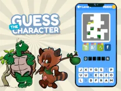 Raden het Personage Woordpuzzel Spel
