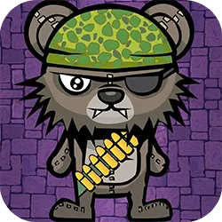Teddy Bear Zombies Machine Gun