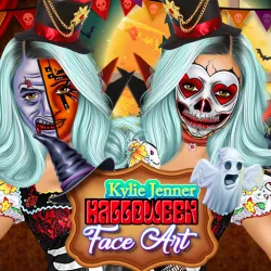 jenner halloween gezicht kunst