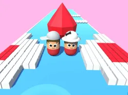 彩色情侶凹凸 3D