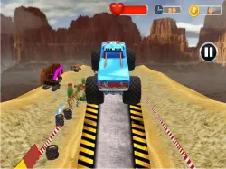 怪物卡車棘手的特技賽車遊戲