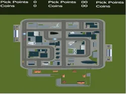 Top Down Taxi Auto Spel