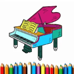 BTS Piano Kleurboek