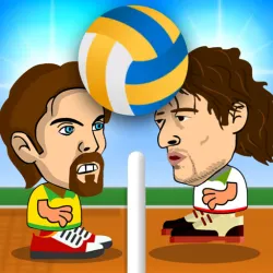 2 Speler Hoofdbal Volleyball