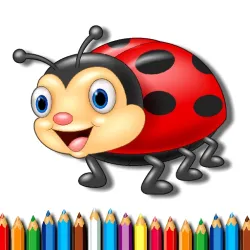 テントウムシの塗り絵ブック