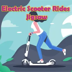 elektrische scooter ritten legpuzzel