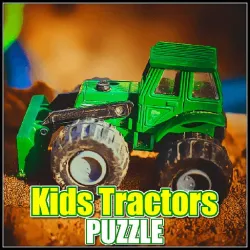 子供のトラクターパズル