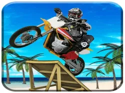 沙灘自行車特技遊戲