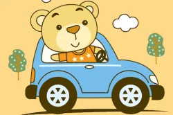 Schattige Dier Rijden Match 3