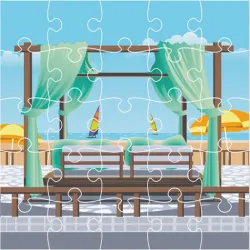 小屋海灘拼圖
