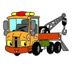 拖車著色