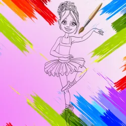 Little Ballerinas Coloring