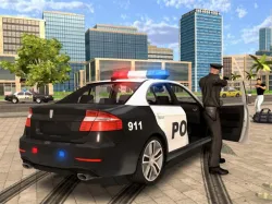 卡通警車滑梯
