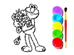 Sách tô màu Elmo