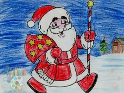 Kleurboek van de Kerstman