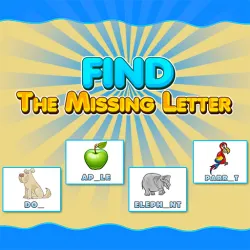 vind de ontbrekende letter