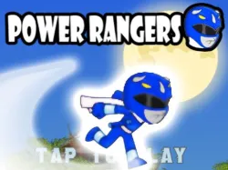 blauwe ranger hoge sprong