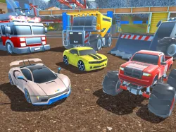 gekke auto’s racen en crashen