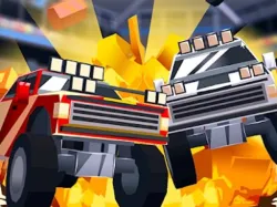 積木駕駛車輛爆破