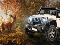 Safari Jeep 車停車模擬遊戲：叢林冒險