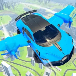 echte sport vliegende auto 3d