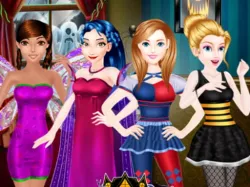 ロイヤルハロウィンパーティーのドレスアップ
