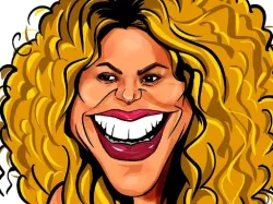 Shakira mặt hài hước