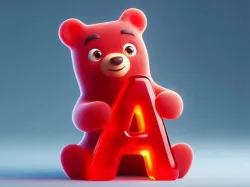 果軟糖字母吸入器