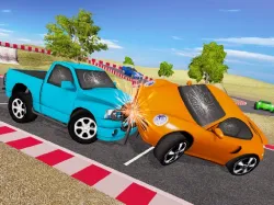 迷你超級跑車賽車撞擊