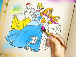Princesses Coloring Book - 公主圖畫書