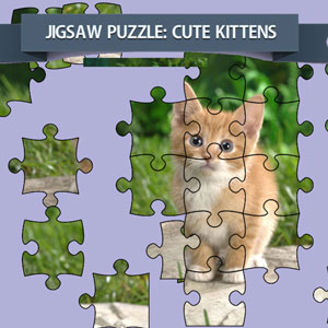 Jigsaw Puzzle: Cute Kittens - 拼圖：可愛的小貓