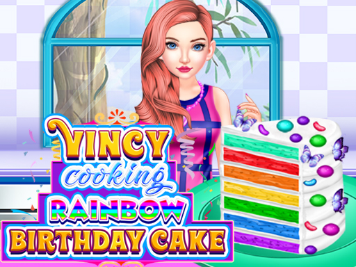 Vincy Cooking Rainbow Birthday Cake - 文西烹飪彩虹生日蛋糕