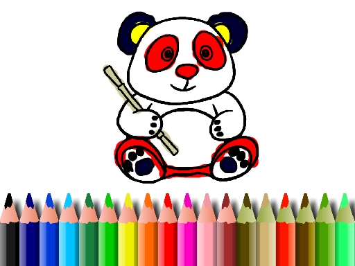 BTS Panda Coloring - 防彈少年團熊貓著色
