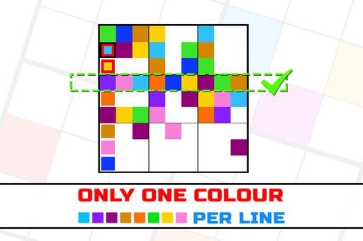Only 1 color per line - 每行僅 1 種顏色