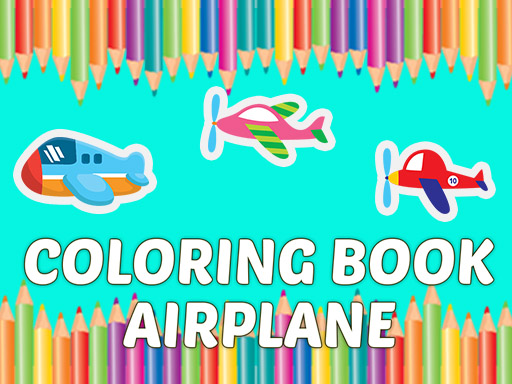 Coloring Book Airplane kids Education - 著色書飛機孩子教育