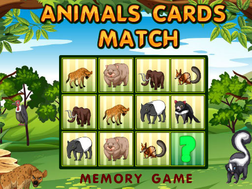 Animals Cards Match - 動物卡片匹配