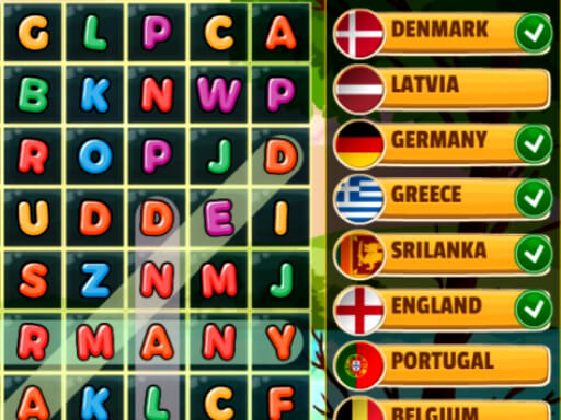 Word Search Countries - 詞搜索國家