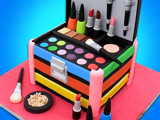 Girl Makeup Kit Comfy Cakes Pretty Box Bakery Game - 女孩化妝包 舒適的蛋糕 漂亮的盒子 麵包店遊戲