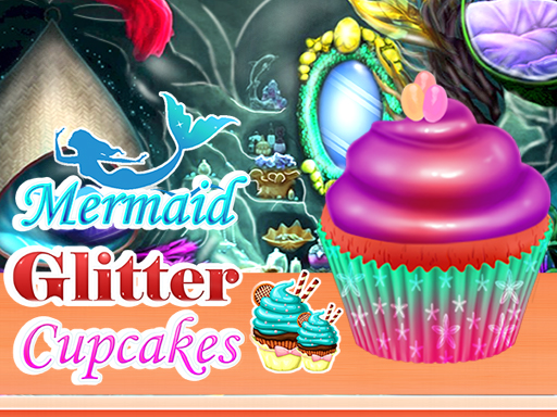 Mermaid Glitter Cupcakes - 美人魚閃光紙杯蛋糕