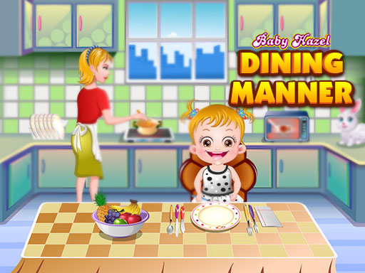 Baby Hazel Dining Manners - 嬰兒淡褐色的用餐禮儀