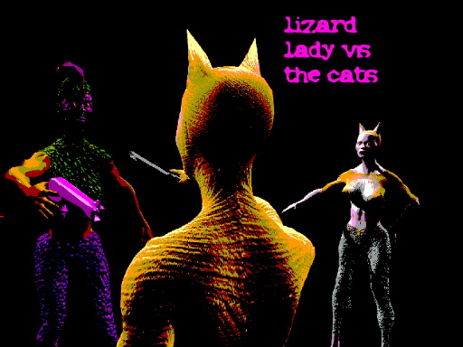 Lizard Lady vs the Cats - 蜥蜴女士 vs 貓