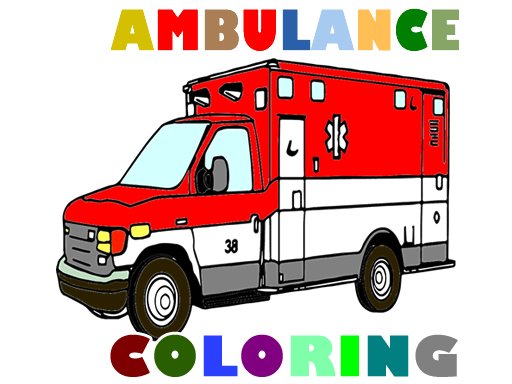 Ambulance Trucks Coloring Pages - 救護車著色頁