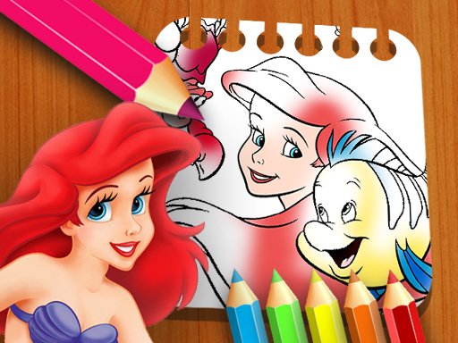 The Little Mermaid Coloring Book - 小美人魚圖畫書