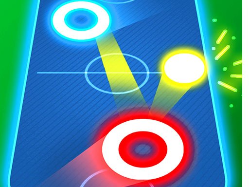 Air Hockey Glow: 2 Players - 空氣曲棍球輝光：2 名球員