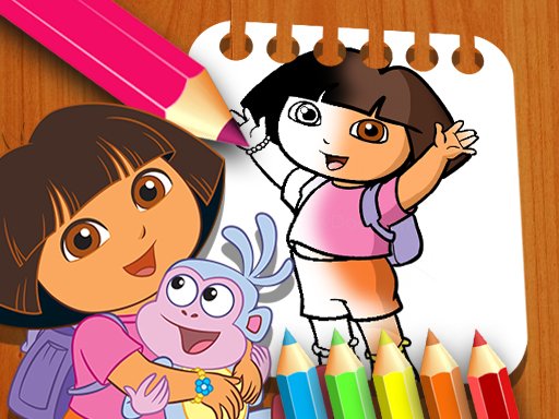 Dora the Explorer the Coloring Book - 愛探險的朵拉圖畫書