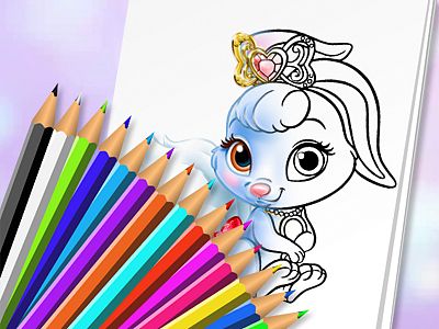 Cute Animals Coloring Book - 可愛的動物圖畫書