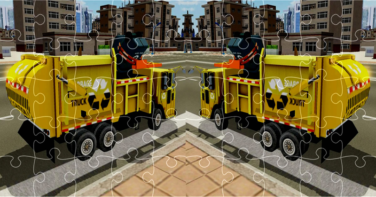 Garbage Trucks Jigsaw - 垃圾車拼圖