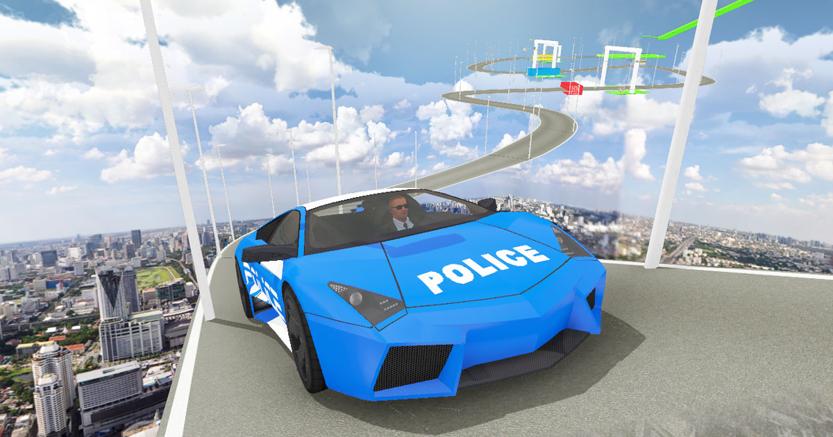 Impossible Police Car Track 3D 2020 - 不可能的警車軌道 3D 2020