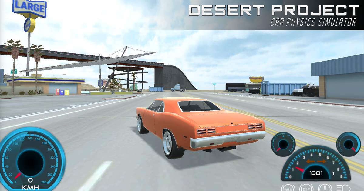 Desert Project Car Physics Simulator - 沙漠項目汽車物理模擬器