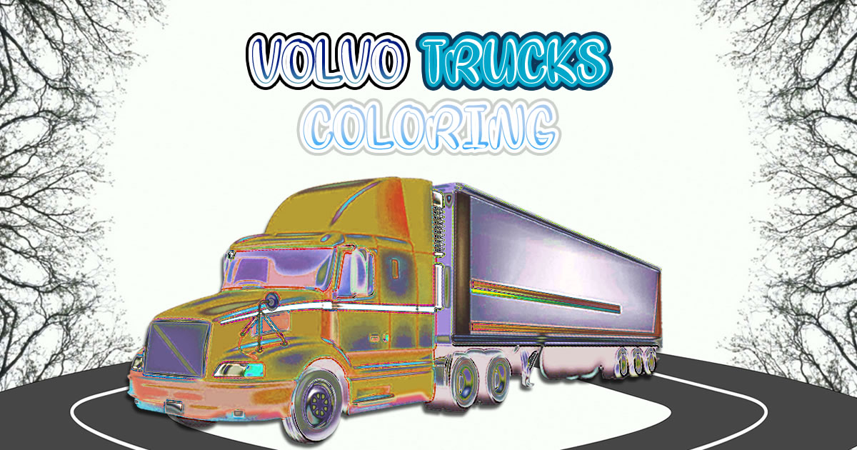 Volvo Trucks Coloring - 沃爾沃卡車著色